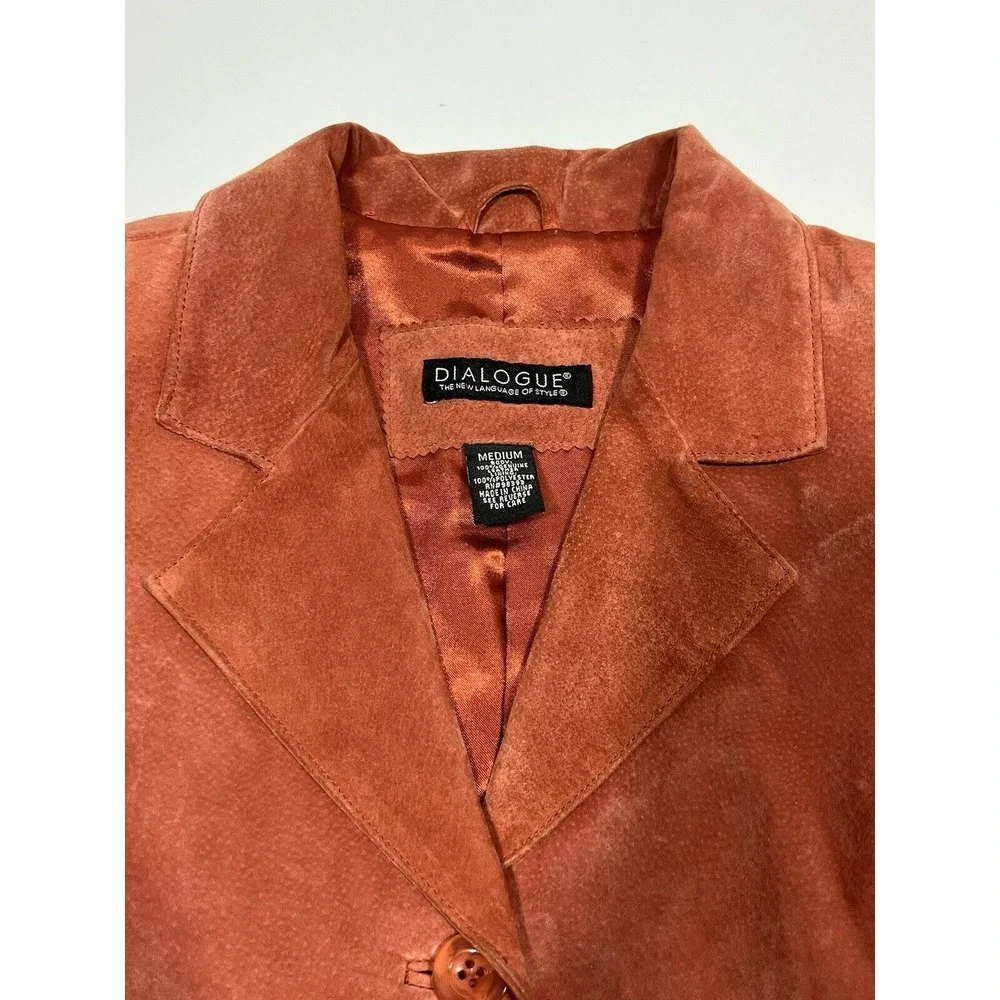 Dialogue Women Genuine Leather‎ Coat Size M